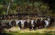 William Holbrook Beard The Bear Dance oil painting